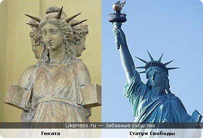 что изображает статуя свободы.