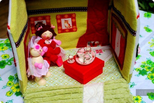 кукольный домик, текстильные домики,