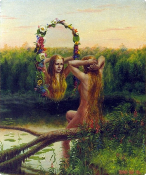 «Русалка». 1992. Холст, масло. «Русалка». 1992. Холст, масло.