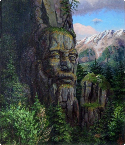 «Гора». 1991 г. Картон, масло. «Гора». 1991 г. Картон, масло.